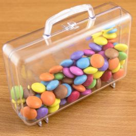 Suitcase Shaped Fillable Plastic Container x6