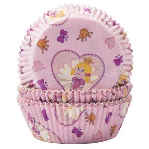 Pink Princess Butterflies Cupcake Cases x60