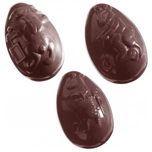 Chocolate Mould Egg Hare 8 Fig. cw1041