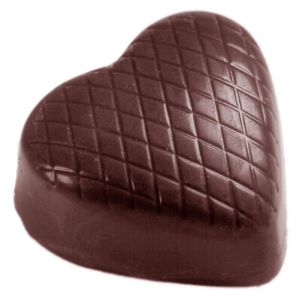Chocolate Mould Heart Checkered