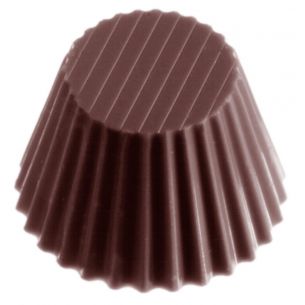 Chocolate Mould Cuvette Ribbed