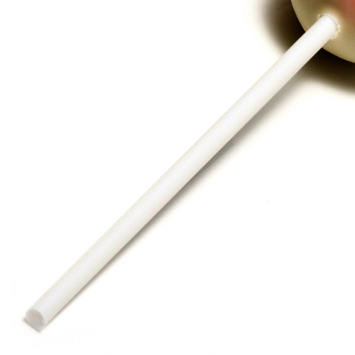 100 114mm 4.5 White Plastic Lollipop Sticks for Turkey